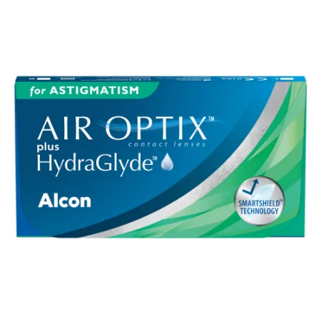 Soczewki kontaktowe Air Optix Plus HydraGlyde for Astigmatism, 3 szt.